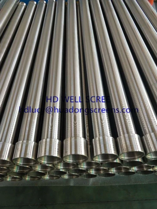 6‘’5/8 25bar Stainless Steel 304/316 Wedge Wire Continuous Slot Screen For Water Well