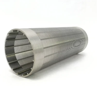 10 Micron Wedge Wire Tube Johnson Screen Slot Tube High Flow Rate Slotted Water Well Screen Pipe For Oil Water Separation Filter
