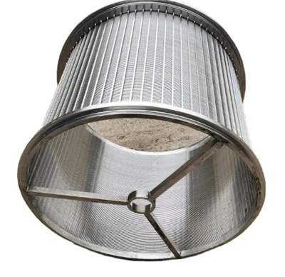 Stainless Steel Customized Self Cleaning Filter 304 316L Stainless Steel Wedge Wire Filter Basket Wedge Screen