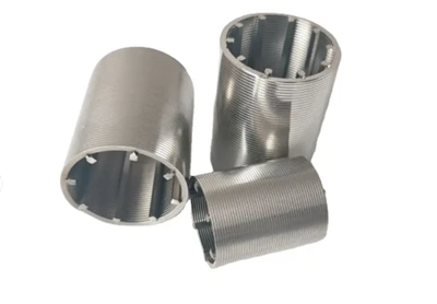 Cylinder Slotted Sieve Stainless Steel Screen Pipe Johnson Tube Wedge Wire Screen Slot Tube Well Screen Filter