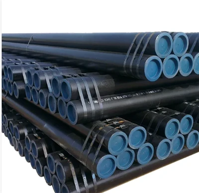 ERW Welded Steel Pipe API 5L Steel Electric Resistance Welded Pipe Price Production Line Carbon Steel Welded Pipe For Construct