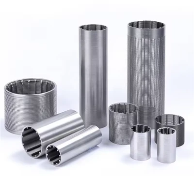 SS Wedge Wire Filter Element Reversed Winding In-To-Out Johnson Screen Filter Tube For Environmental Industry