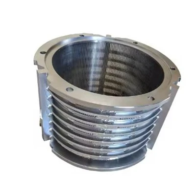 Stainless Steel 304 For Animal's Dung Dewatering Filtration Cylinders Slot Hole Wedge Wire Mesh Rotary Drum Filter
