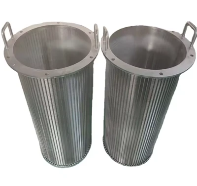 Stainless Steel 316L Wedge Wire Filter Basket Welded And Looped Self-cleaning Filter Screen