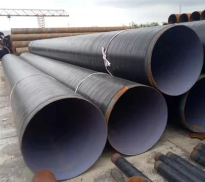 Winding Agricultural Irrigation Sewage Supply PE Steel Pipe Manufacturer Supply 3PE Insulated Spiral Steel Plastic Cover Round